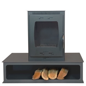 Soba pe lemn Termax Mina, 9.47 kW, randament 84.32%, 60 m², spatiu depozitare lemne, Antracit - Img 4