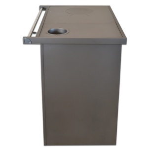Soba pe lemn Termax Popular, 7.12 kW, evacuare pe dreapta, cuptor integrat, randament 81.27%, 47 m², Antracit - Img 3