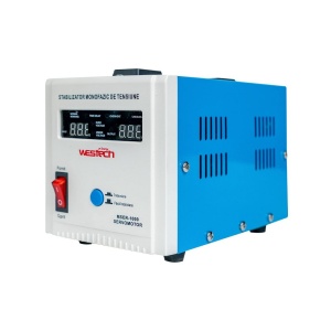 Stabilizator tensiune monofazat cu servomotor Westech MSER-1000, 1000VA (750W) - Img 2
