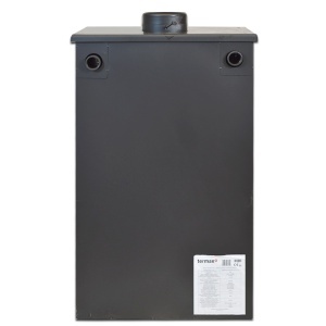 Termosemineu pe lemn Termax Vulcan, 11.52 kW, randament 85.59%, 75 m², Antracit - Img 4