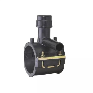 Teu cu colier electrofuziune, Ø125 x Ø40 mm, PN16, pentru bransament