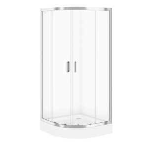 Cabina de dus, semirotunda, 90x90x190 cm, Arteco