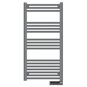 Calorifer electric de baie tip scarita Tesy TH01 750 W, IP24, ecran LCD, 6 - 8 m², Gri