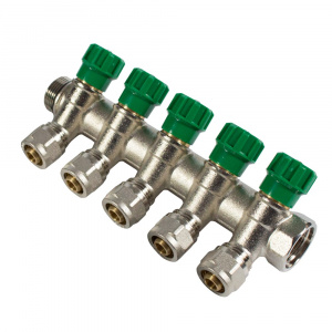 Distribuitor pentru ACM, 5 cai, KOPH, alama 3/4" - Img 3