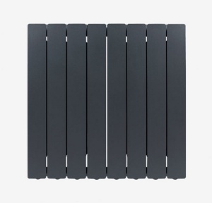 Element FONDITAL Blitz Super B4 din aluminiu 600 mm, putere termica W/elem. (ΔT 50) - 143.5 W, Slate Grey - Img 2