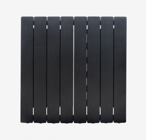Element FONDITAL Blitz Super B4 din aluminiu 600 mm, putere termica W/elem. (ΔT 50) - 143.5 W, Hammered Black - Img 3