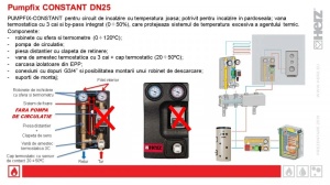 Grup pompare Pumpfix Constant HERZ, DN 25, kvs 4 mc/h, fara pompa, 1451078 - Img 2