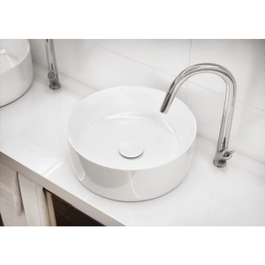 Lavoar baie Crea, 38 cm, montaj pe blat, K114-020, alb - Img 4