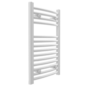Pachet Calorifer (radiator) de baie TERMAX, tip scarita, din otel, curbat 600/1120 mm, 808 W, Robineti Tur/Retur KOPH 1/2" - Img 2