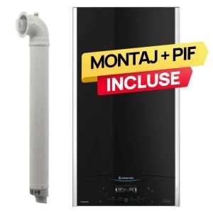 Pachet centrala Ariston ALTEAS ONE+ NET, 24 kW, Wi-fi, Clasa A+, Kit de evacuare inclus + Termostat ambient Wifi + 2 ani extragarantie + Montaj + PIF (valabil pentru NEAMT, IASI si BARLAD)