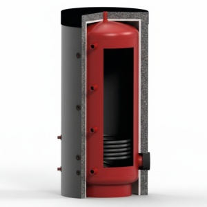 Puffer/Rezervor acumulare KOPH VTA3 cu o serpentina, capacitate 1000 l, cu izolatie, grosime tabla 3 mm, clasa energetica C