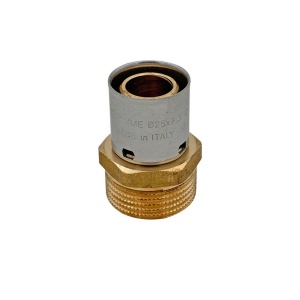 Racord alama Tiemme 25 x 3/4E, pentru teava multistrat