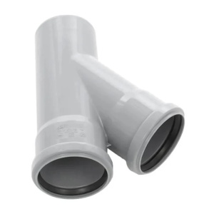 Ramificatie polipropilena, pentru scurgere, Ø 110/110 mm, unghi 45° - Img 3