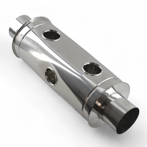 Recuperator de caldura din inox Ø150 mm, lungime 70 cm, grosime inox 0.4 mm, RIX/150 - Img 2
