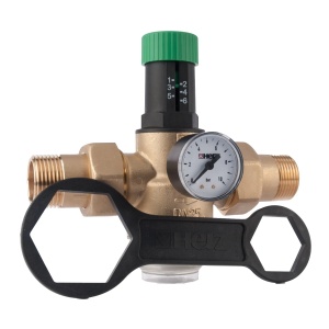 Reductor presiune HERZ FE-FE 1/2", pentru apa rece, cu filtru, 16 bar - Img 2