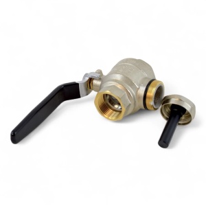 Robinet cu bila Ermetiq, filtru sita si magnet, 3 in 1, 1", PN40, alama - Img 4