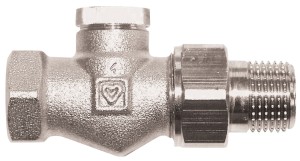 Robinet retur HERZ FI 1/2" drept, cu ventil