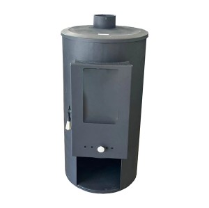 Semineu pe lemne, brichete, carbune Eltim 14 kW, volum focar 50 litri, inaltime 830 mm, Ø cos fum 120 mm