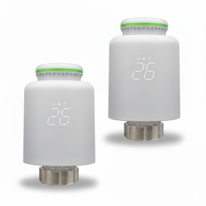 Set 2 bucati Cap termostatic KOPH pentru radiatoare, M30 x 1.5, adaptabil, Smart Wi-Fi