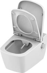 Set TECEone vas WC cu functie de bideu, apa calda si rece, cu capac clasic - Img 3