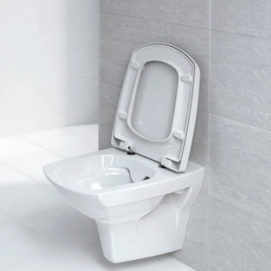 Set vas WC suspendat Carina, capac inclus, K701-035, alb - Img 4