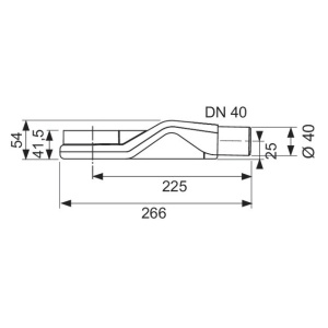 Sifon orizontal TECE DrainLine extra-plat pentru rigola dus, evacuare laterala DN 40, 0.5 l/s, 650004 - Img 3