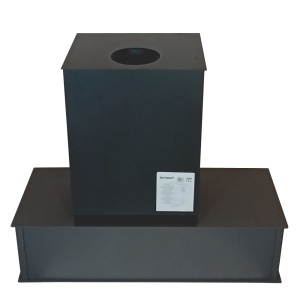 Soba pe lemn Termax Mina, 9.47 kW, randament 84.32%, 60 m², spatiu depozitare lemne, Antracit - Img 5