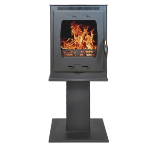Soba pe lemn Termax Vesta cu picior, 9.47 kW, randament 84.32%, 60 m², Antracit