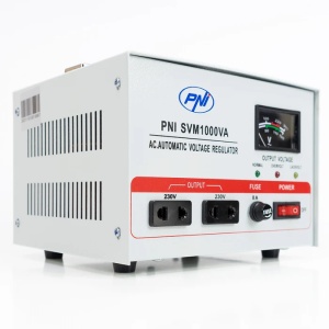 Stabilizator de tensiune monofazat cu servomotor PNI-SVM-1K, 1000VA / 800W