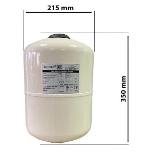 Dimensiuni Vas expansiune 8 litri Termax pentru instalatii sanitare, Ø 215 mm, 1/2"