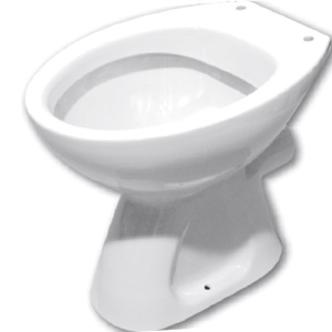 Vas WC Easil Tempo, evacuare orizontala, montaj pe pardoseala, ceramica sanitara, alb