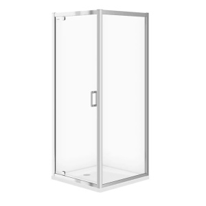 Cabina de dus patrata Arteco, cu usa pivotanta, 90x90x190, crom