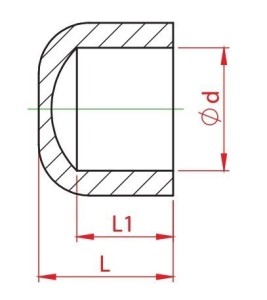 Capac PPR alb, Ø63