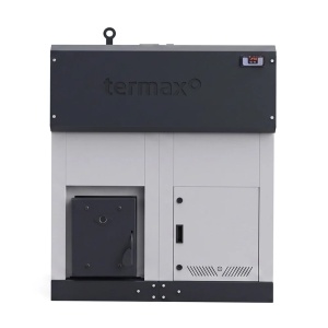 Centrala cu peleti Termax ECO GRI 50 kW, 330 mp, buncar peleti 130 kg, volum apa 95 litri, diametru cos fum ⌀120 mm