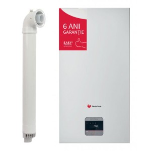 Centrala termica pe gaz/GPL in condensare Saunier Duval IsoTwin Condens T26, 20.4 kW, Kit evacuare inclus