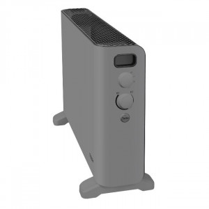 Convector de podea Tesy CN 207 ZF G, 4 optiuni de setare a caldurii: 1000/2000 W + ventilator, termostat, functie turbo, Gri