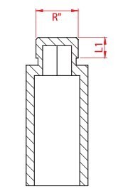 Dop PPR alb, 3/4 FE
