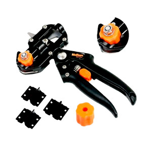 Foarfeca pentru altoit WOLFSON® cu 4 accesorii incluse, lungime 220mm