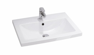 Dulap cu lavoar Tirso, cu sertare, 60, S801-545, MDF, alb mat - Img 4