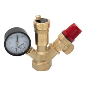Grup de siguranta Everline pentru centrale lemne si termoseminee, 1", 3 bar