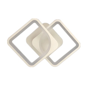 Lustra LED, Alb, cu telecomanda, WIFI 2.4G, lumina/rece/calda/neutra intensitate reglabila - Img 1