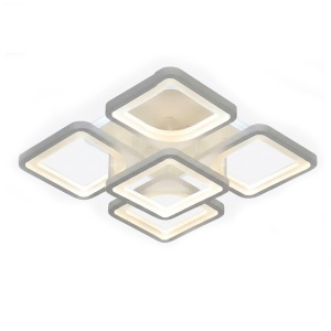 Lustra LED, Alb, RGB cu telecomanda WIFI 2.4G, lumina/rece/calda/neutra intensitate reglabila
