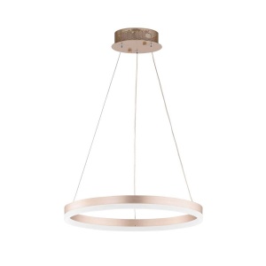 Lustra LED, Minimalist Ring cu telecomanda, WIFI 2.4G, lumina/rece/calda/neutra intensitate reglabila, Auriu