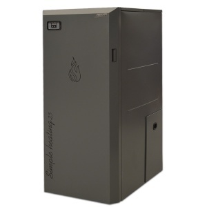 Pachet centrala cu peleti Lafat Compact 25 kW, 170 mp, buncar peleti 75 kg, volum apa 60 litri, diametru cos fum ⌀80 mm, vas expansiune si pompa recirculare incluse - Img 4