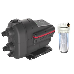 Pachet Hidrofor SCALA 2 GRUNDFOS 3-45, 0.55 kW, rezervor 20 l, debit 3.6 m3/h si Filtru ALFAKAL 10", pentru apa, cu sita, racord 1/2"
