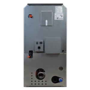 Pachet Smart Control - Termosemineu cu peleti Termax Kamin ECO, 30 kW, 220 mp, volum apa 49 litri, diametru cos fum ⌀80 mm, vas expansiune si pompa recirculare incluse + Termostat inteligent KOPH I302 WiFi + Aspirator cenusa 1000W + Stabilizator tensiune
