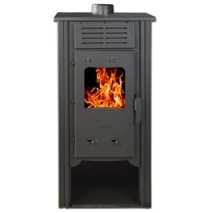 Pachet termosemineu pe lemn Termax Hydra, 6.5 kW, randament 75.5%, 43 m², Bej, Grup siguranta, Pompa recirculare si Boiler termoelectric Tesy 80 litri - Img 3