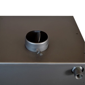 Pachet Termosoba pe lemn Termax Codru, 24.43 kW, cuptor integrat, randament 85.10%, 155 m², Negru, Calorifere, Pompa Recirculare, Vas expansiune, Robineti tur/retur si set accesorii - Img 9