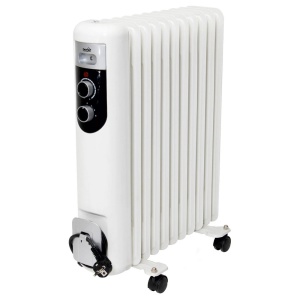 Radiator cu ulei FKOS 11 M, 2000W, 11 elementi, 3 trepte de incalzire, termostat reglabil, indicator luminos functionare, alb