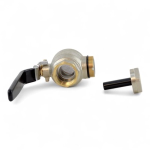 Robinet cu bila Ermetiq, filtru sita si magnet, 3 in 1, 1", PN40, alama - Img 5